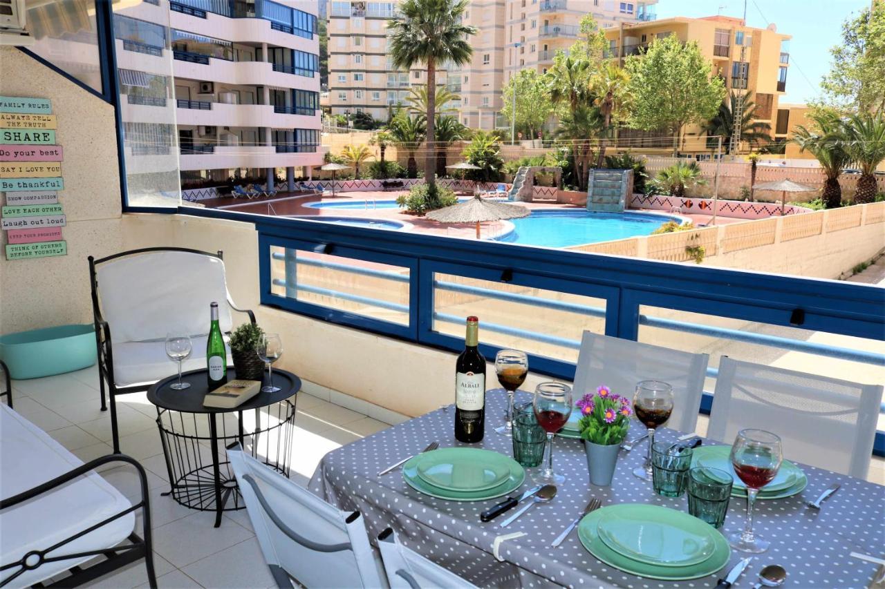 11B Tb 2º Linea De Playa 1 Dormitorio Y Wifi Calpe Luaran gambar